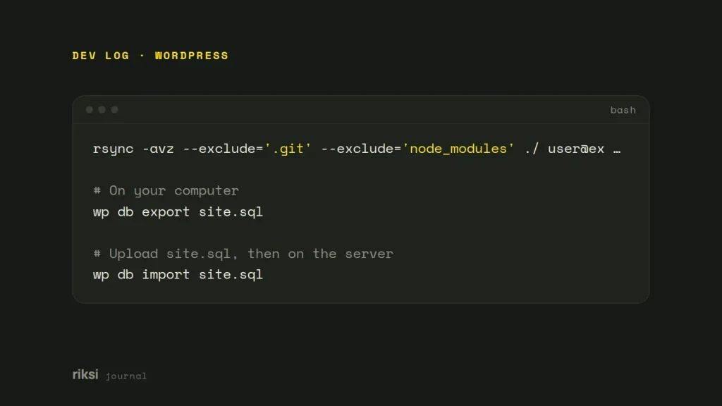 Bash code example from this post