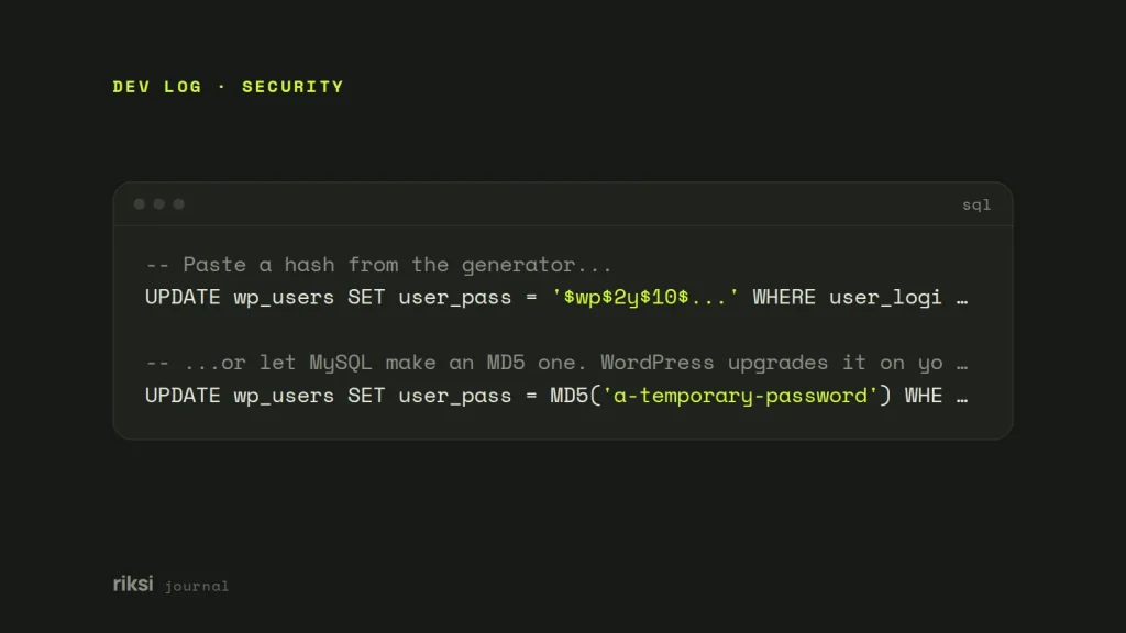 SQL code example from this post