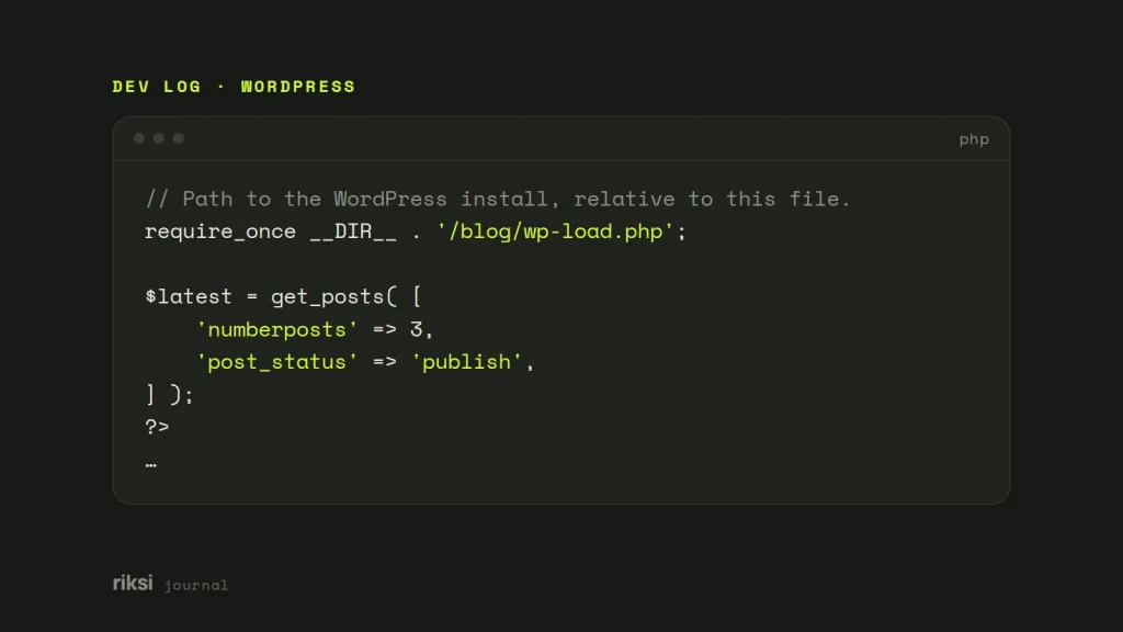 PHP code example from this post