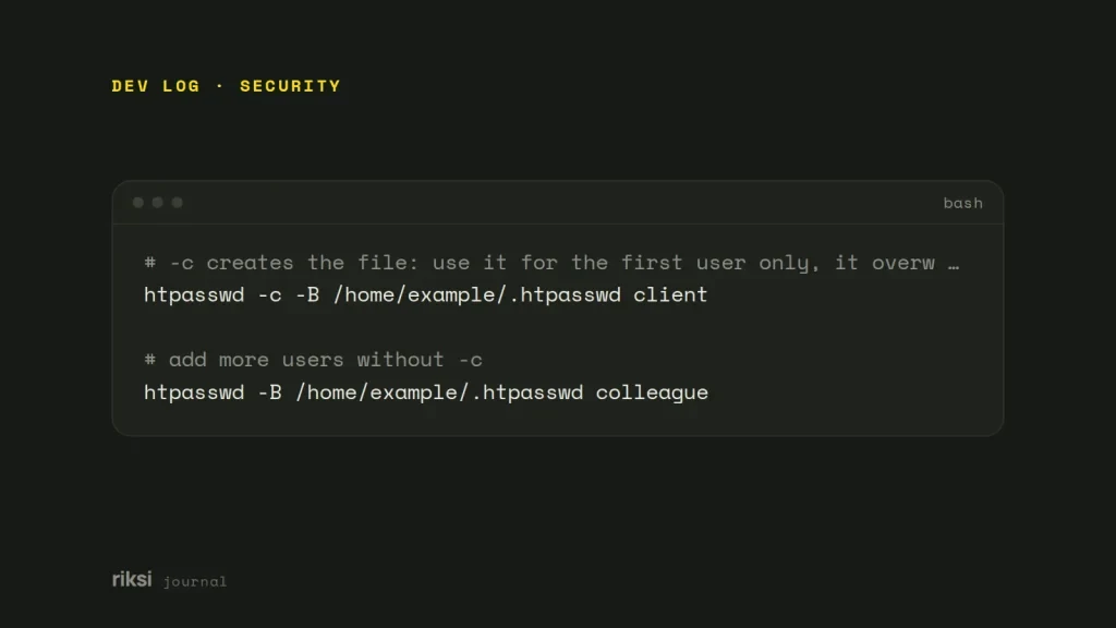 Bash code example from this post