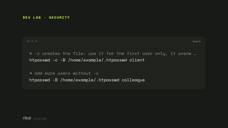 Bash code example from this post