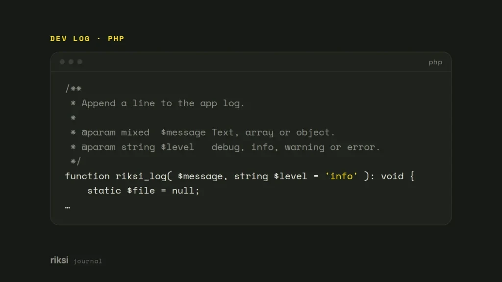 PHP code example from this post