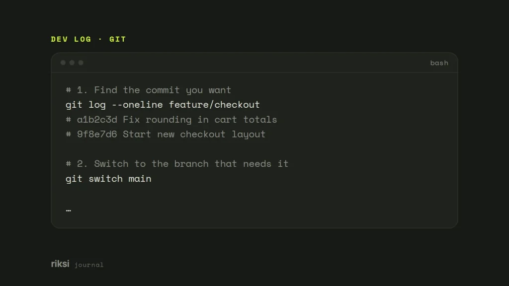 Bash code example from this post