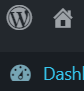 The WordPress logo menu at the top left of the admin bar