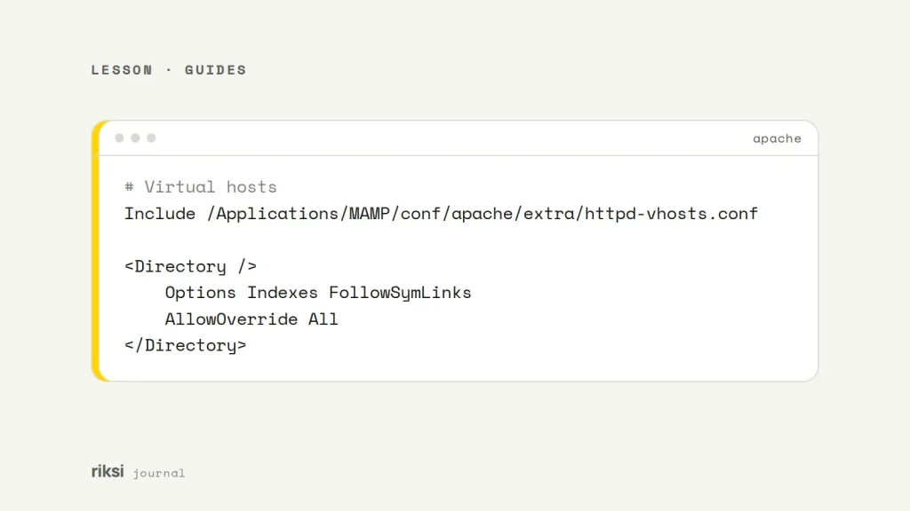 Apache config code example from this post