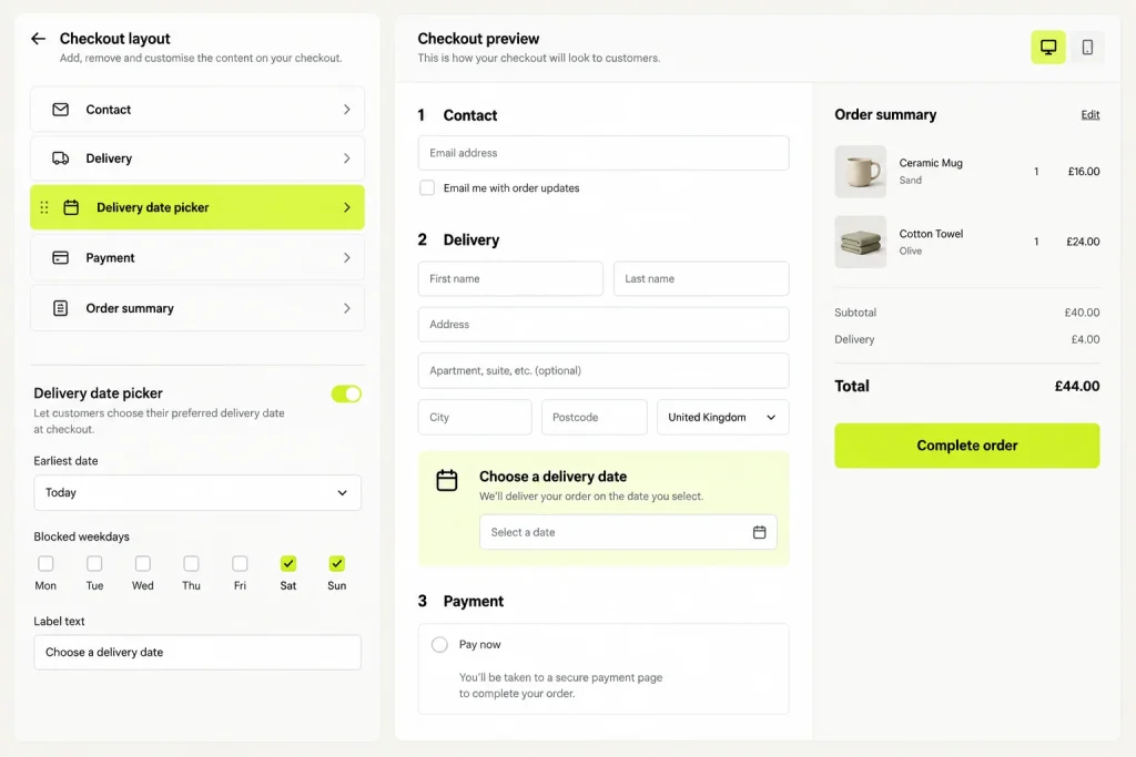 Example Shopify app: a checkout extension