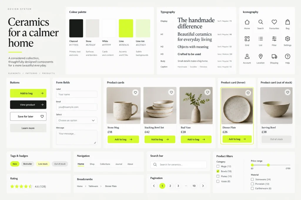 A Shopify design system in Figma